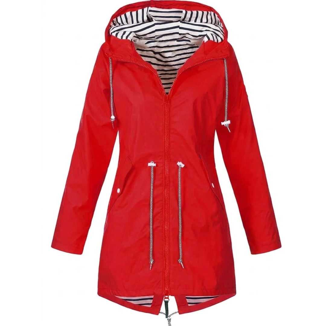 Annelie | Damen Wasserdichte Regenjacke mit Kapuze