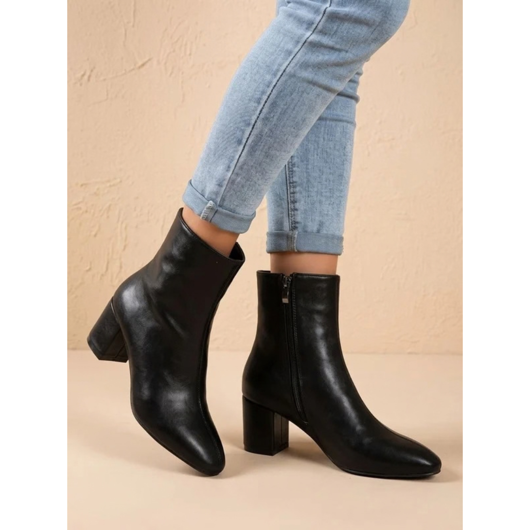 Anneliese | Damen Orthopädische Stiefeletten mit Absatz und Reißverschluss