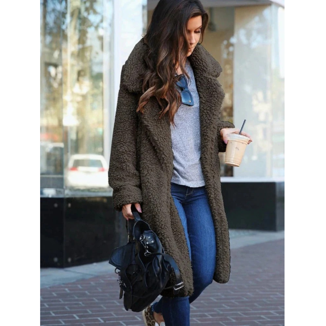 Anneliese | Damen Warme Teddy Winterjacke
