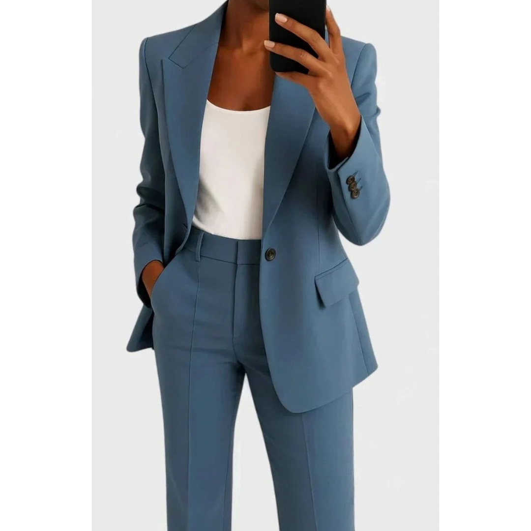 Annemarie | Damen Hosenanzug Zweiteiler mit Blazer und Schlaghose