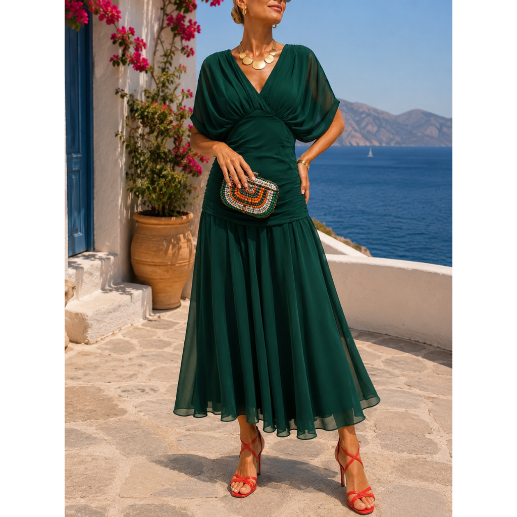 Annemarie | Damen Maxikleid Sommer leicht vielseitig