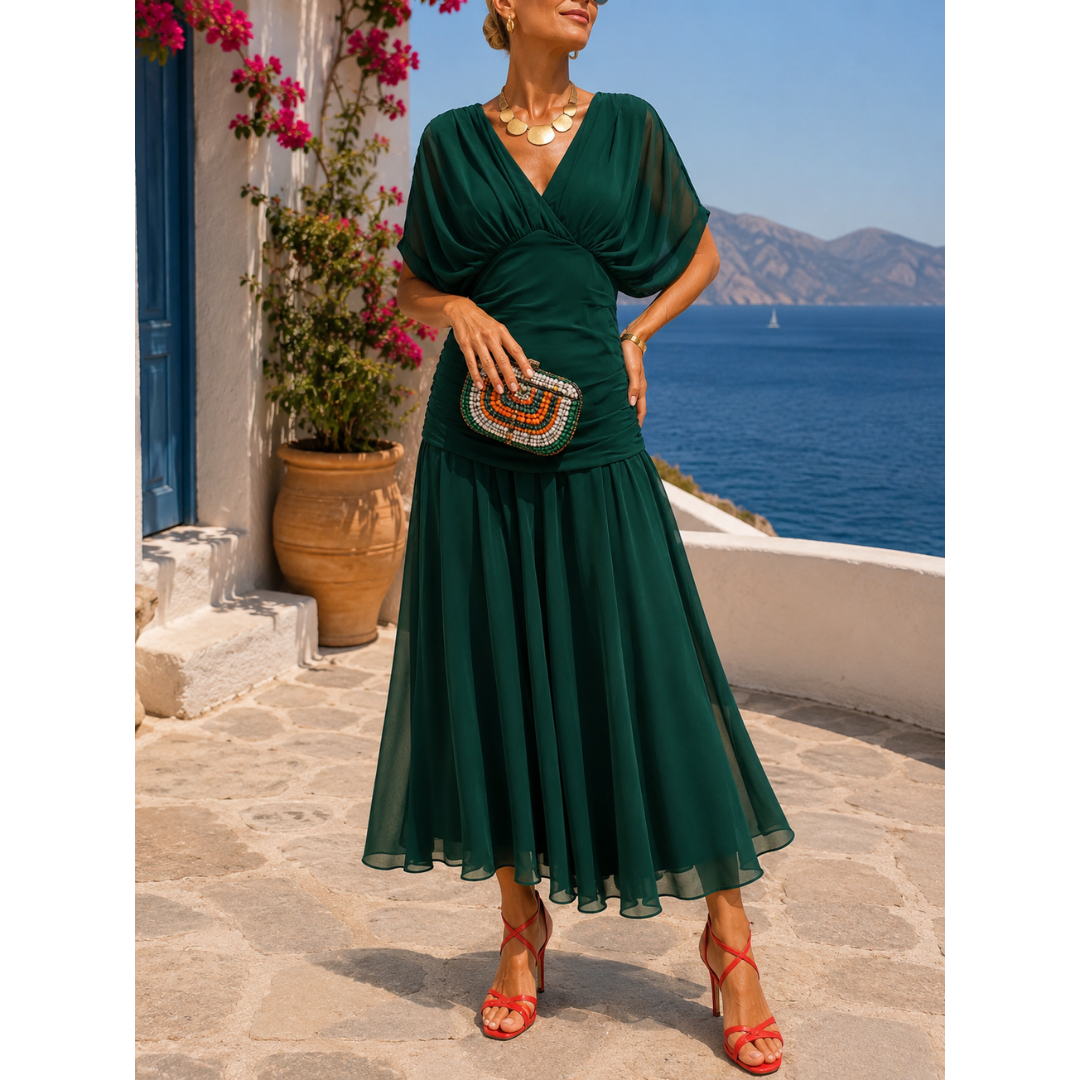 Annemarie | Damen Maxikleid Sommer leicht vielseitig