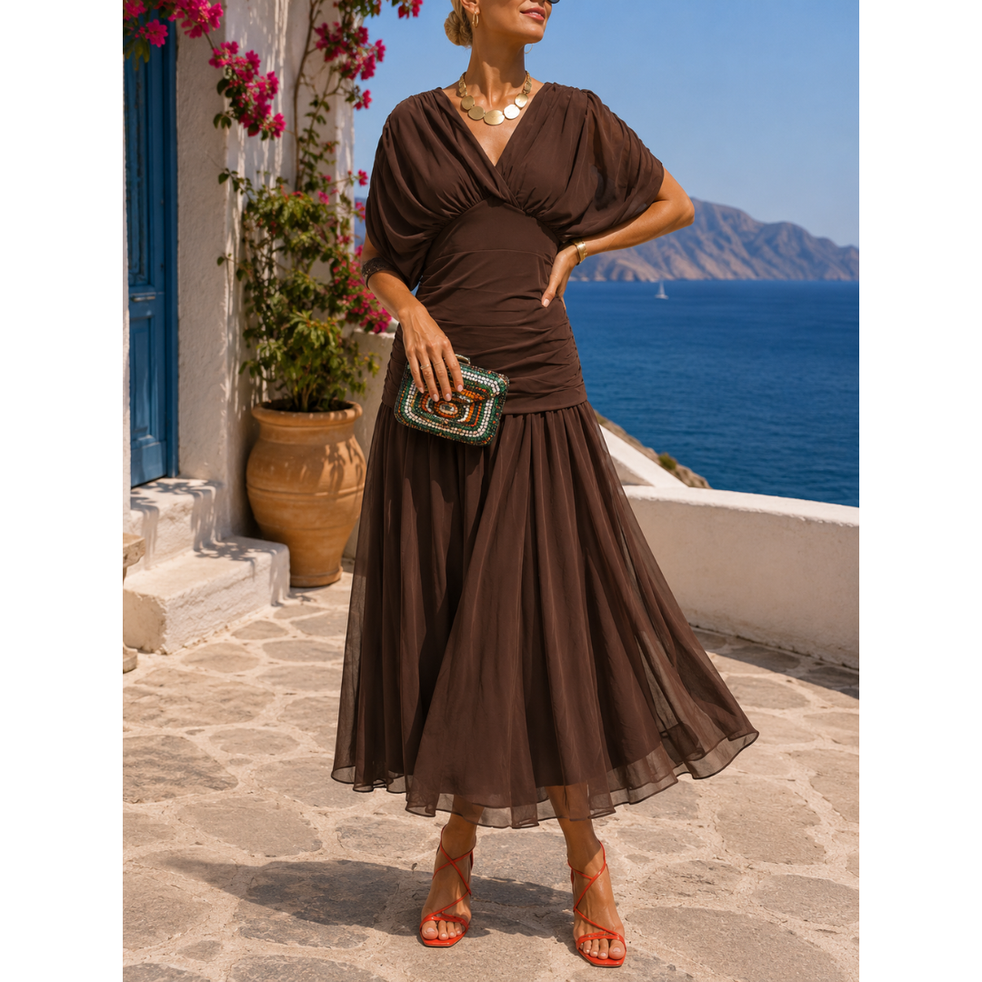 Annemarie | Damen Maxikleid Sommer leicht vielseitig