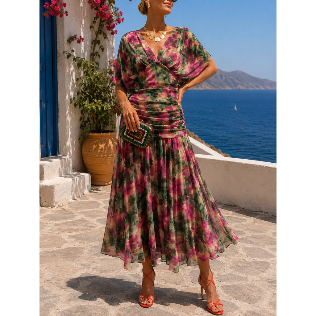 Annemarie | Damen Maxikleid Sommer leicht vielseitig