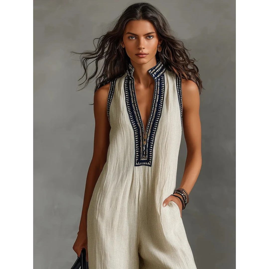 Annika | Damen Stilvolle Freizeit Jumpsuit