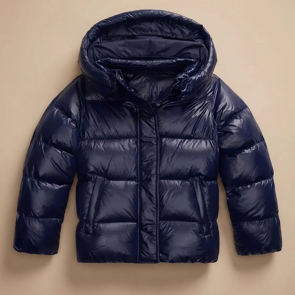 Astrid | Damen Puffer Winterjacke mit Kapuze