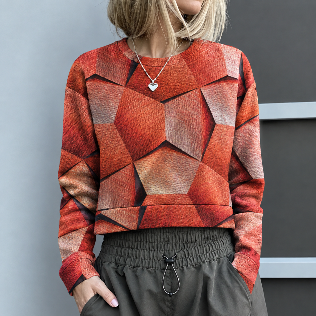 Rebecca | Damen Pullover mit 3D Muster