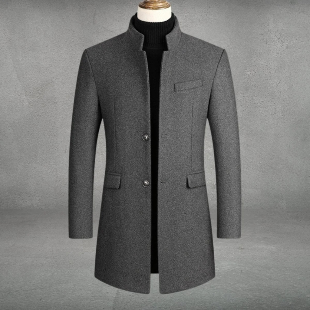 Bastian | Herren Elegante Winterjacke mit Knöpfen