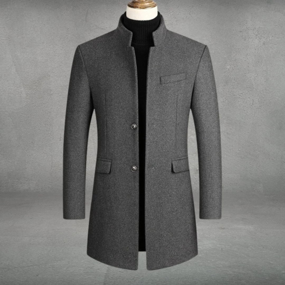 Bastian | Herren Elegante Winterjacke mit Knöpfen