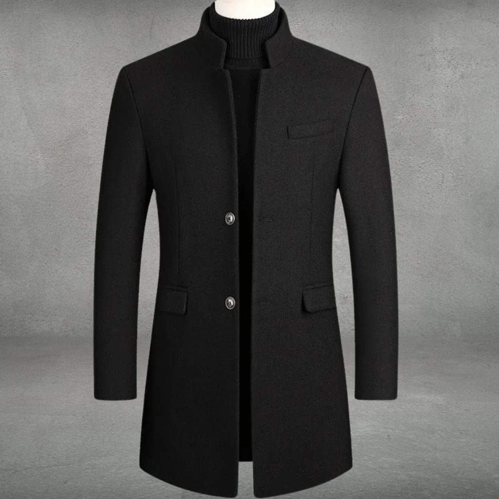 Bastian | Herren Elegante Winterjacke mit Knöpfen