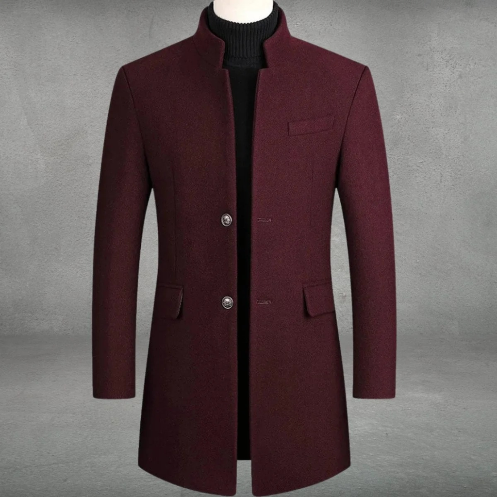 Bastian | Herren Elegante Winterjacke mit Knöpfen