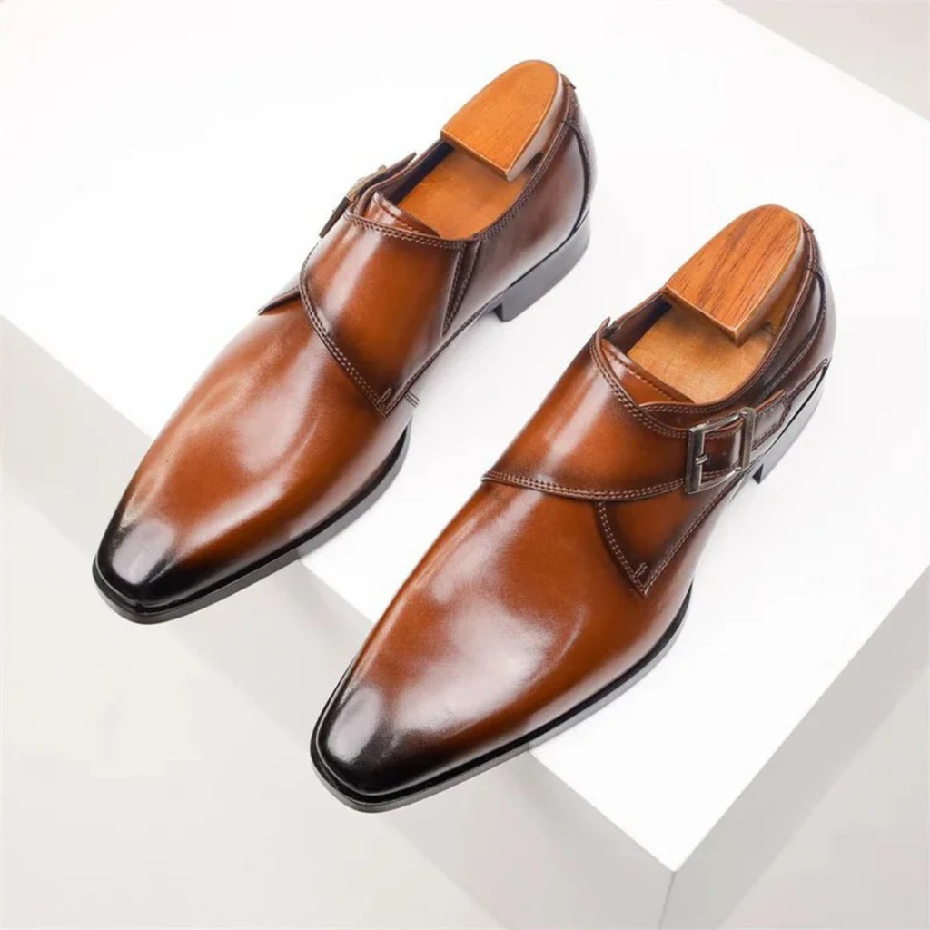 Ben | Herren Klassische Orthopädische Monk-Strap-Schuhe