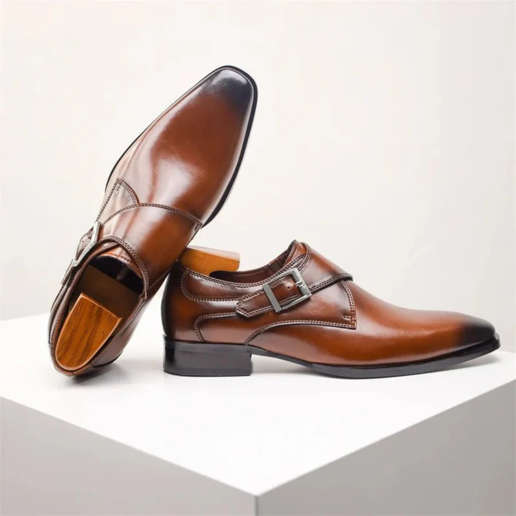 Ben | Herren Klassische Orthopädische Monk-Strap-Schuhe