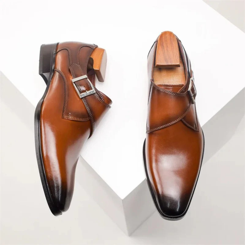 Ben | Herren Klassische Orthopädische Monk-Strap-Schuhe