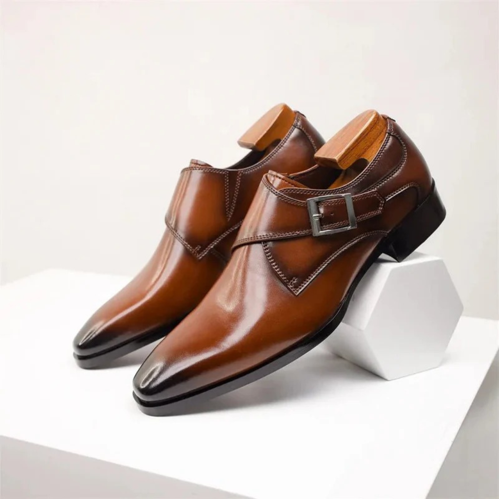 Ben | Herren Klassische Orthopädische Monk-Strap-Schuhe