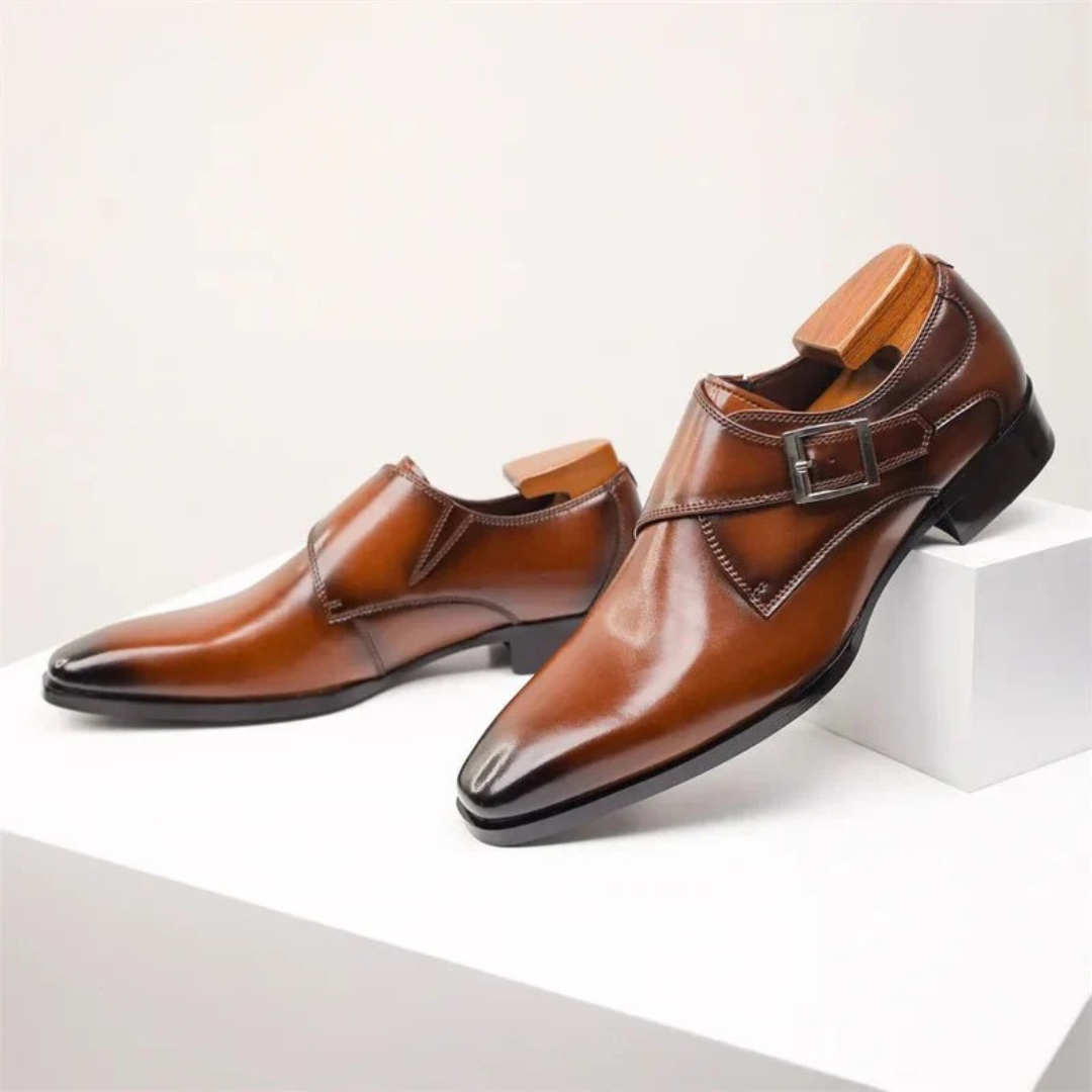 Ben | Herren Klassische Orthopädische Monk-Strap-Schuhe