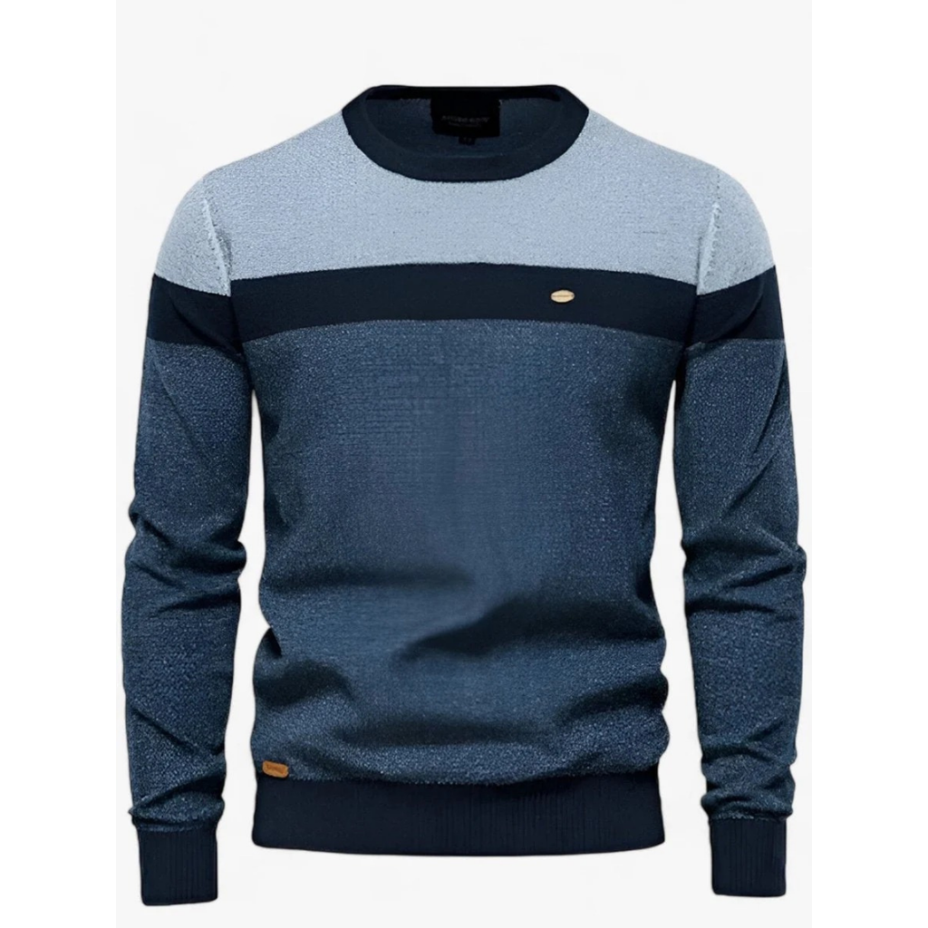 Benedikt | Herren Pullover Mit Kontrast Design Und Langarm Schnitt