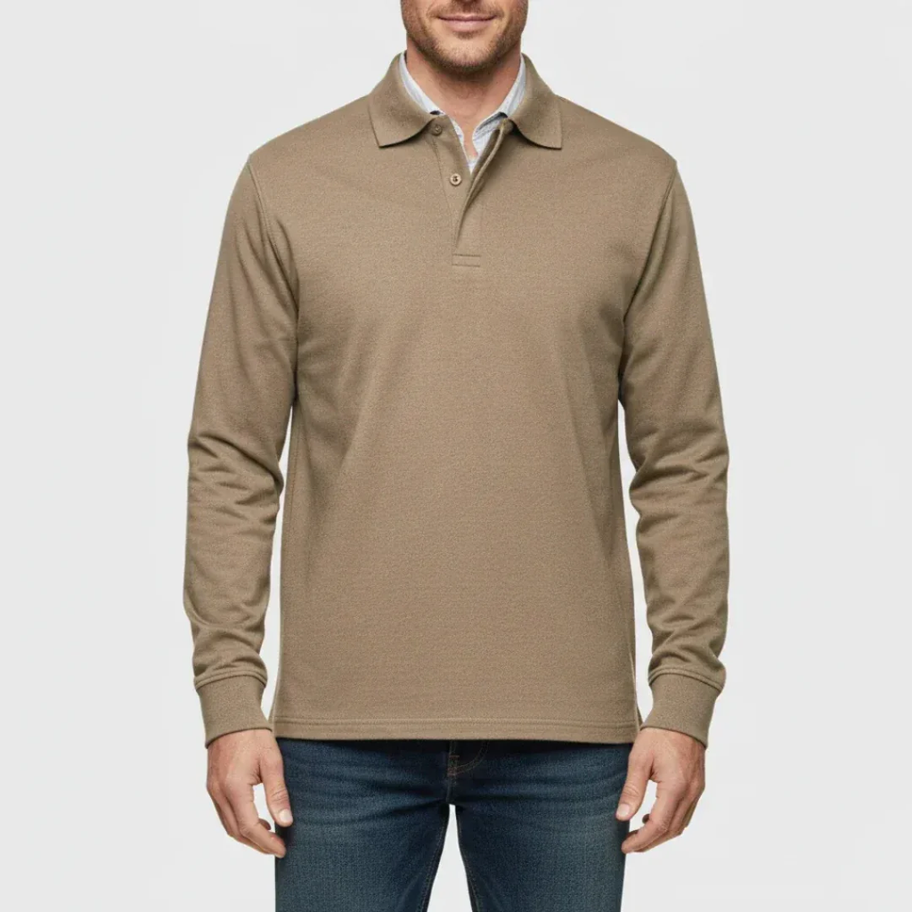 Bennet | Herren Poloshirt Schlicht Langarm Freizeit