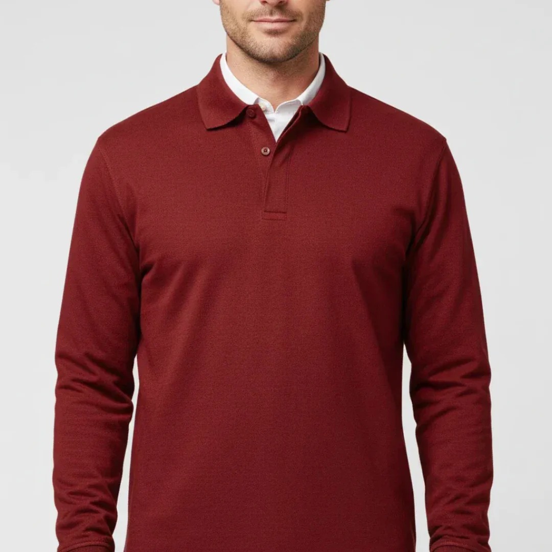 Bennet | Herren Poloshirt Schlicht Langarm Freizeit