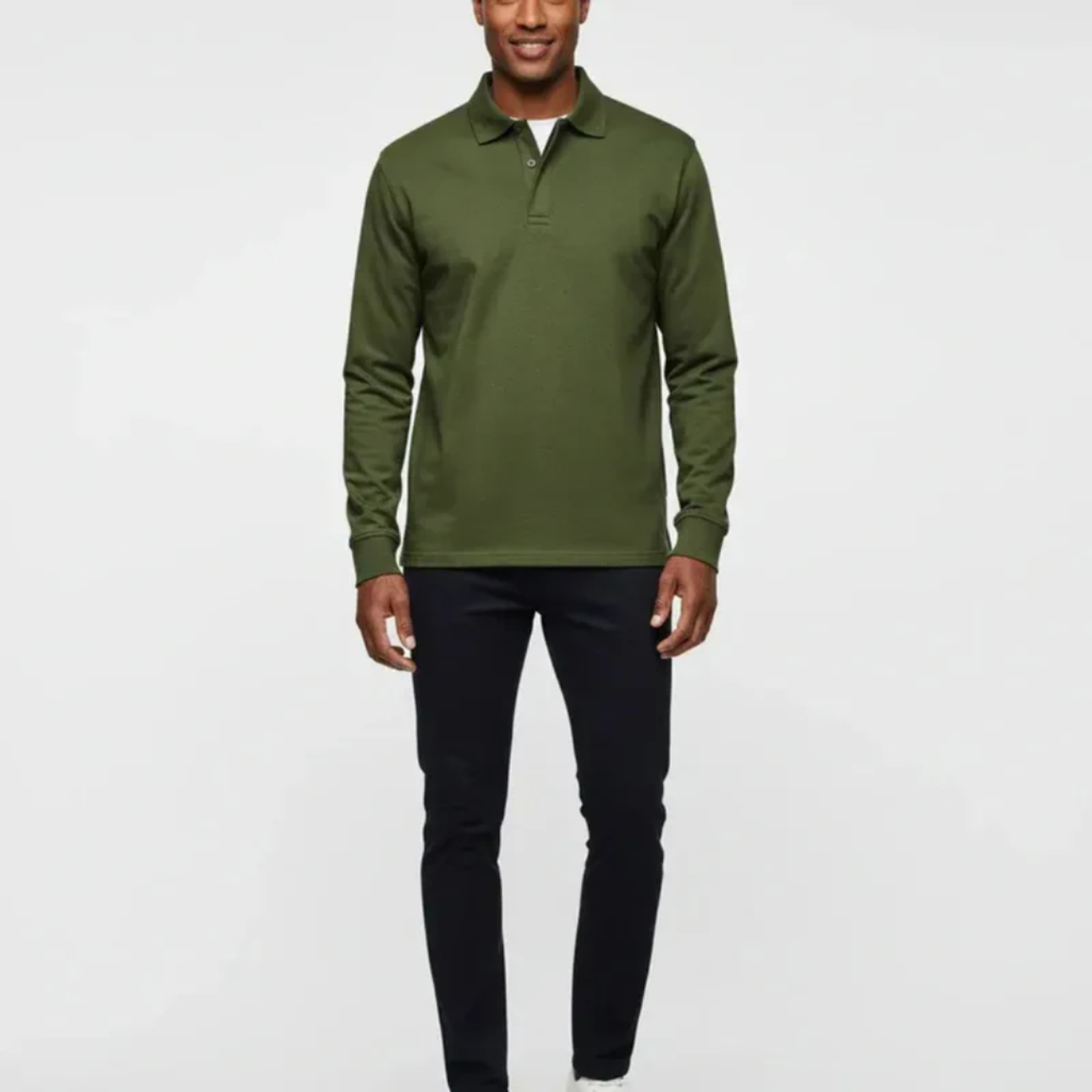Bennet | Herren Poloshirt Schlicht Langarm Freizeit