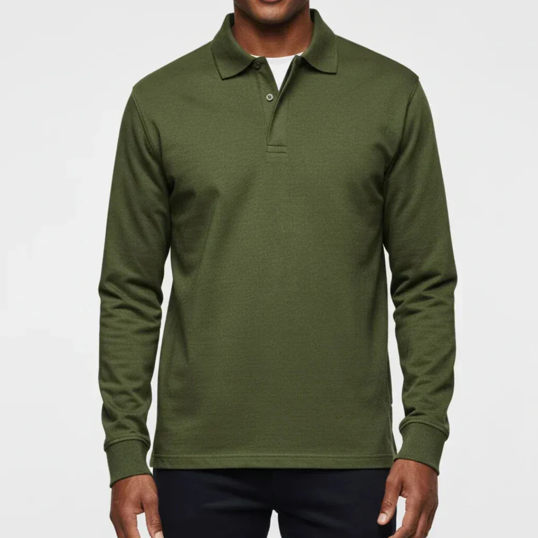 Bennet | Herren Poloshirt Schlicht Langarm Freizeit
