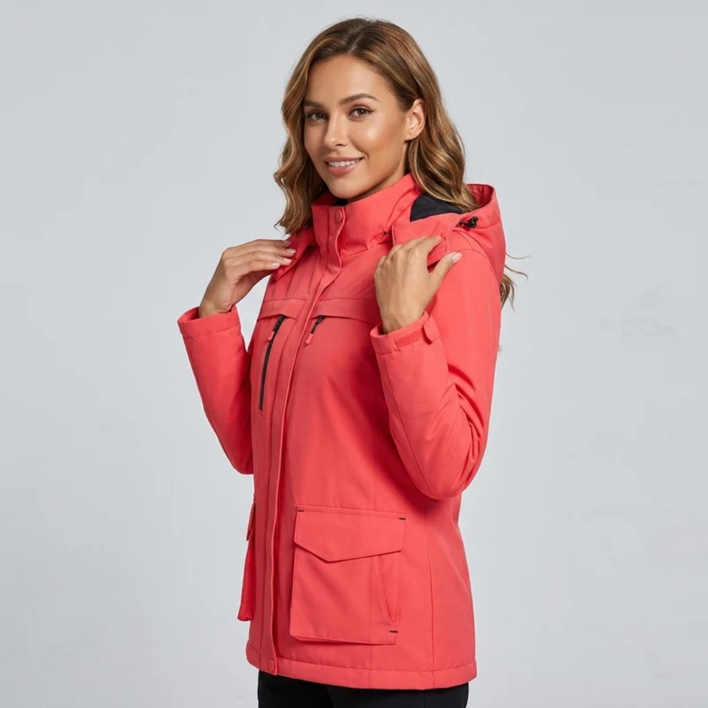 Berta | Damen Thermo Jacke mit Kapuze