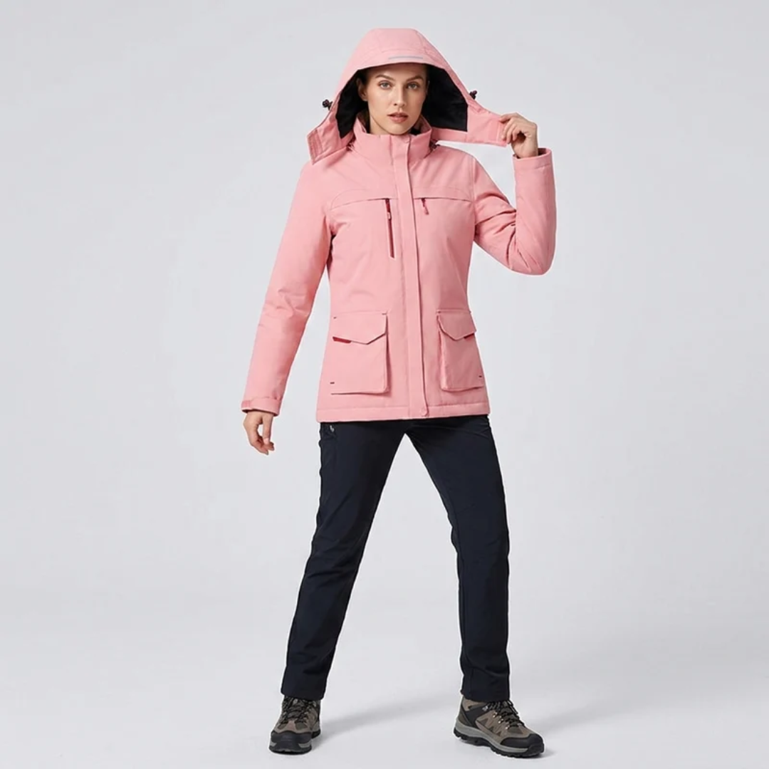 Berta | Damen Thermo Jacke mit Kapuze