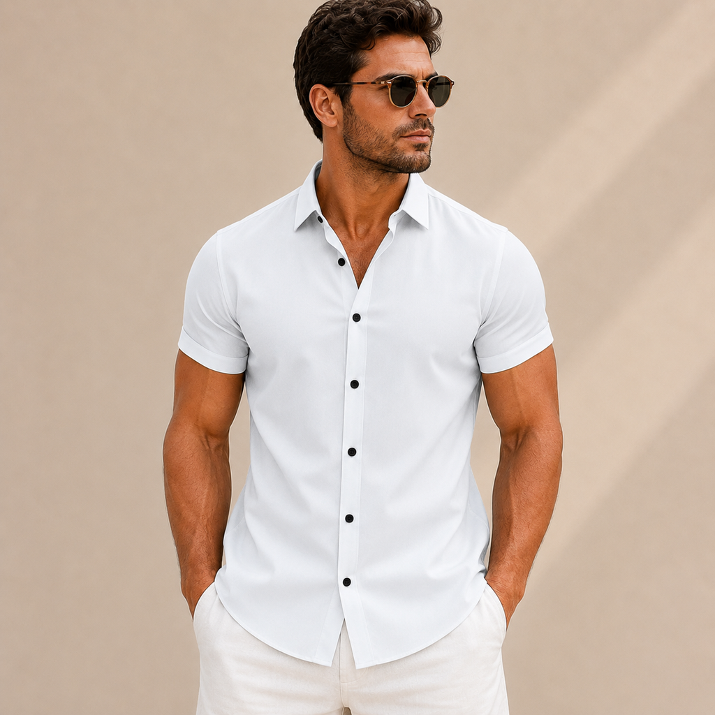 Bertram | Herren Sommer Hemd Schlicht