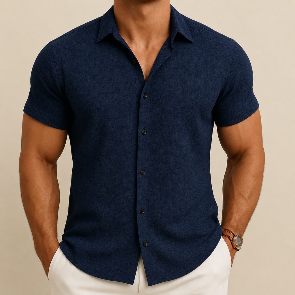 Bertram | Herren Sommer Hemd Schlicht