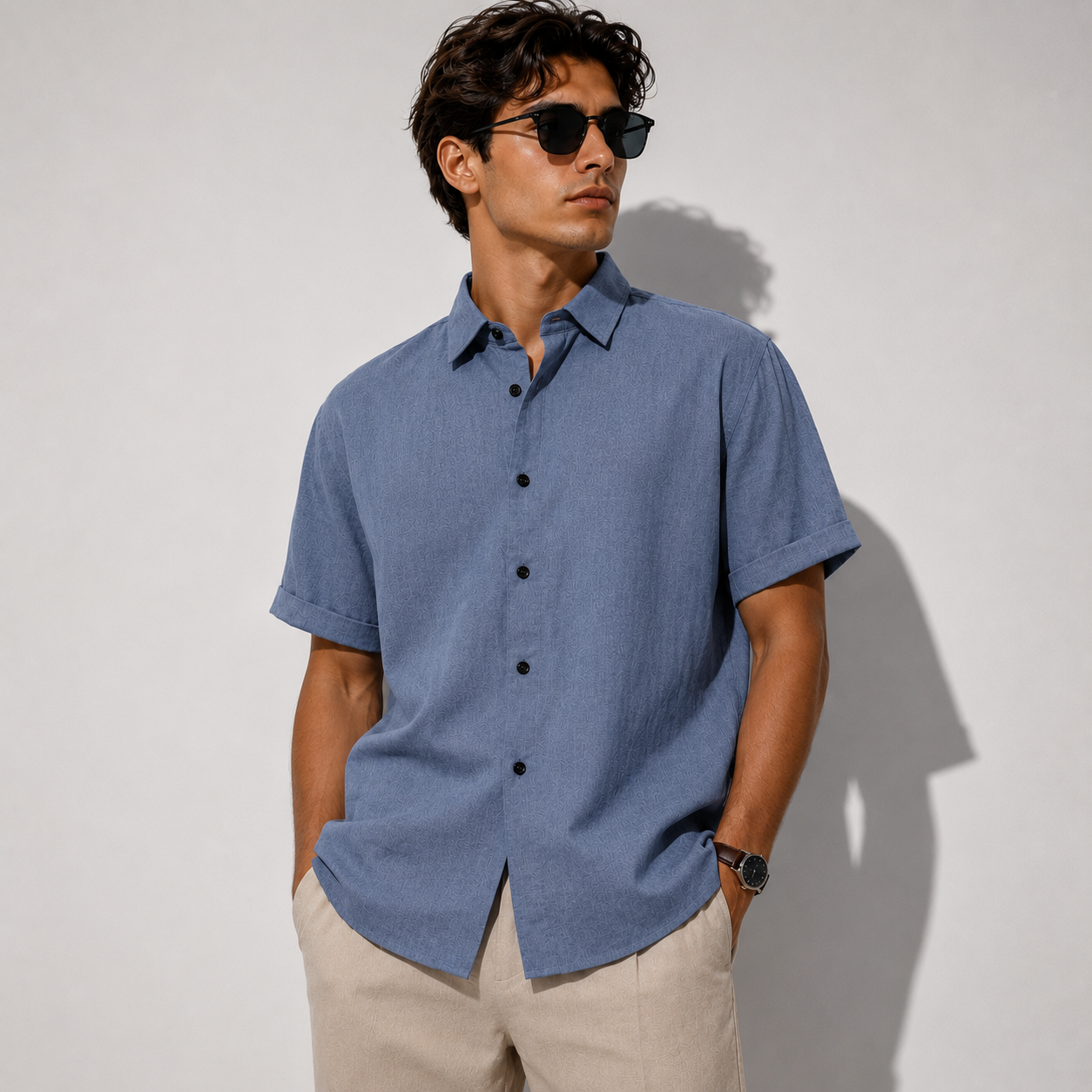 Bertram | Herren Sommer Hemd Schlicht