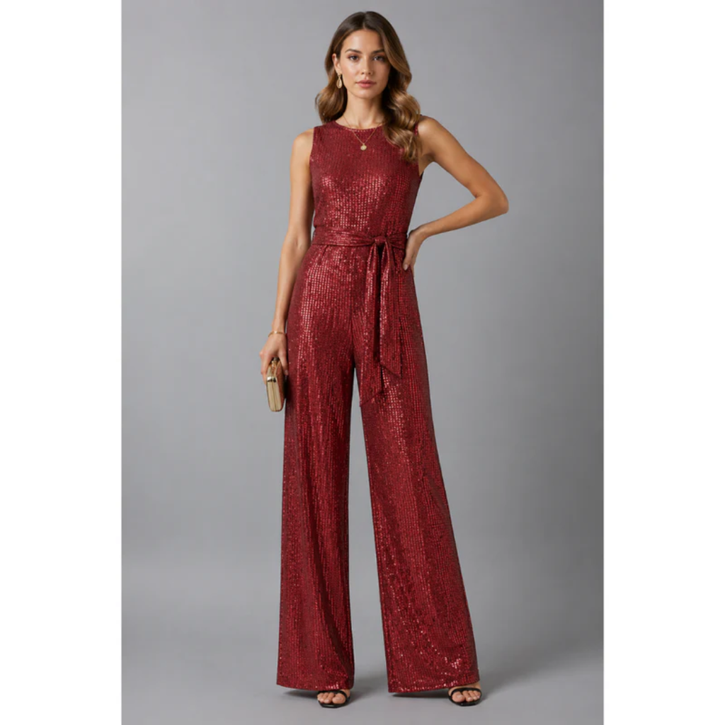 Bianca | Damen Jumpsuit Für Abend Mit Pailletten