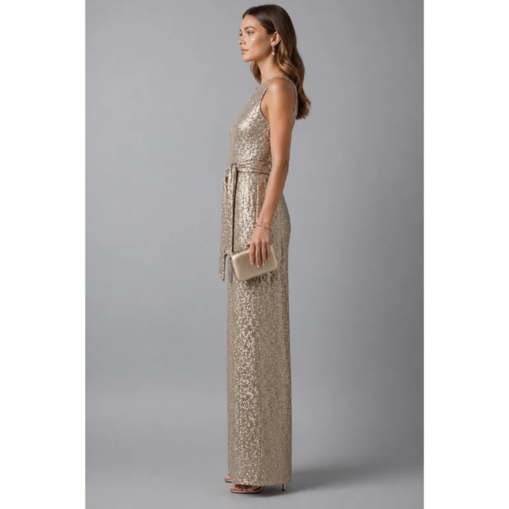 Bianca | Damen Jumpsuit Für Abend Mit Pailletten
