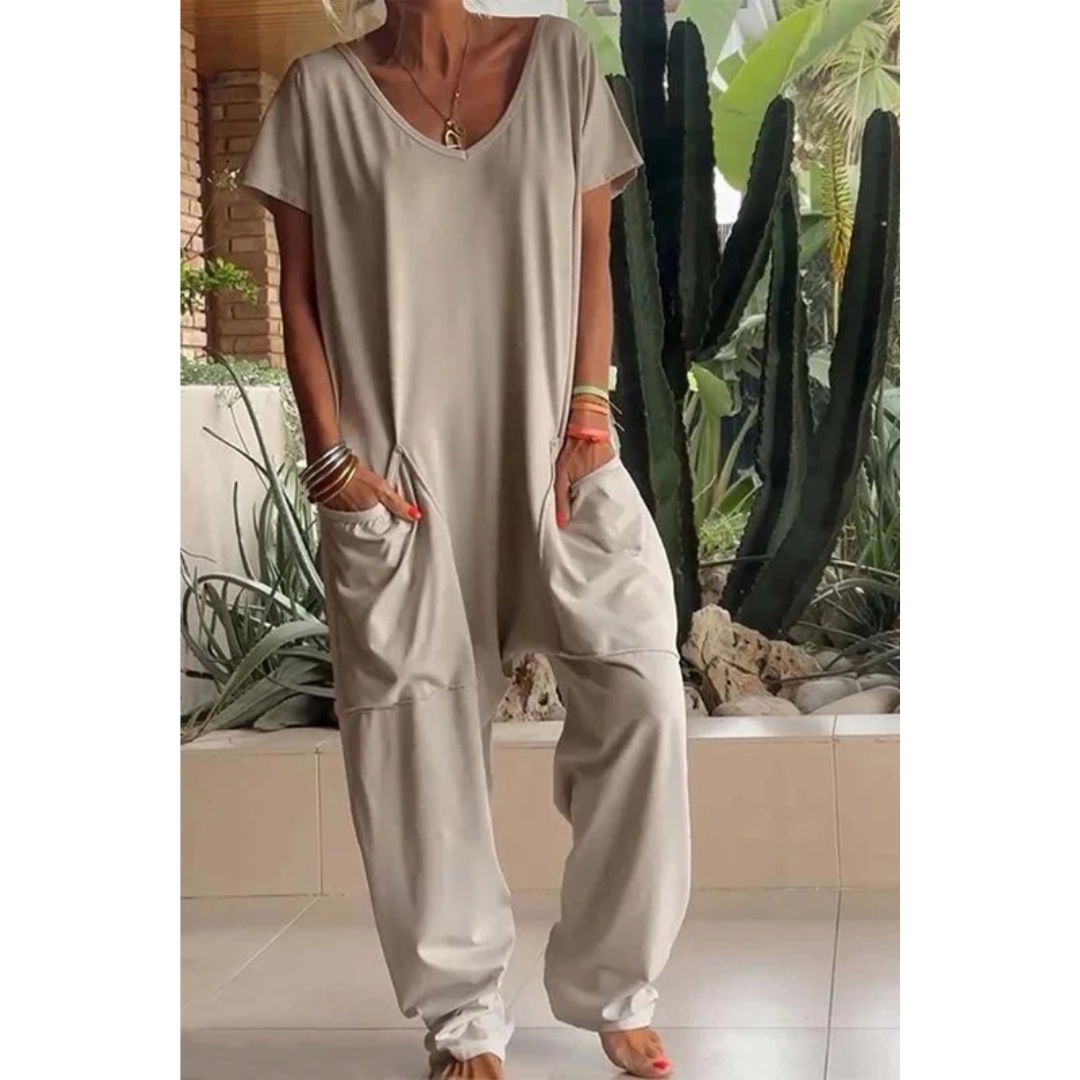 Bianka | Damen Sommer Jumpsuit Casual