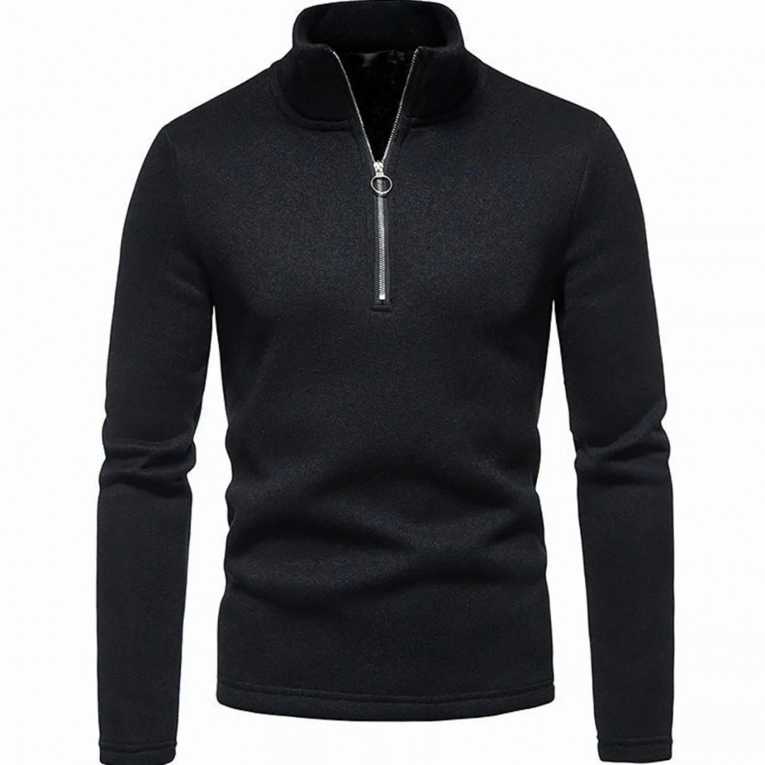 Bjarne | Herren Strickpullover mit Reißverschluss und Stehkragen