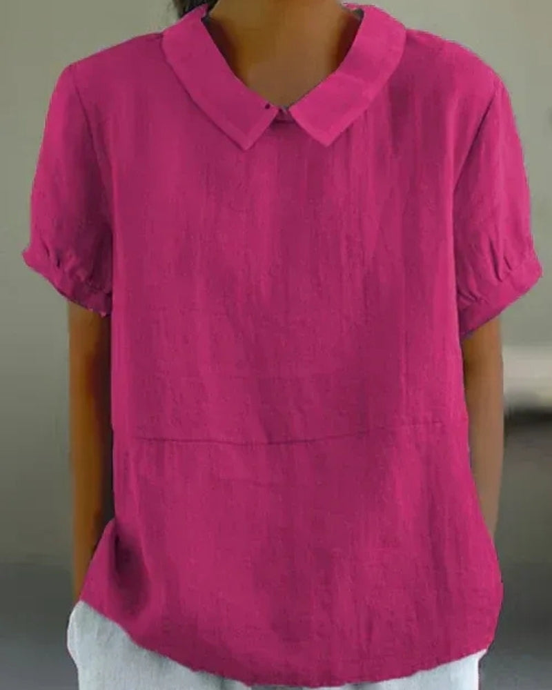 Bluse mit klassischem Kragen – Klare Linien für Damen im Alltag