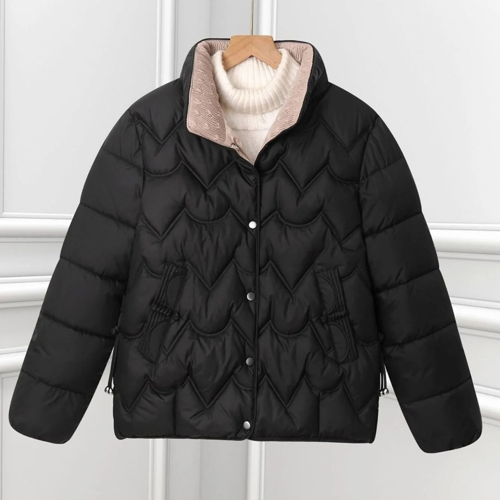 Bora | Damen Kurze Steppjacke mit Stehkragen