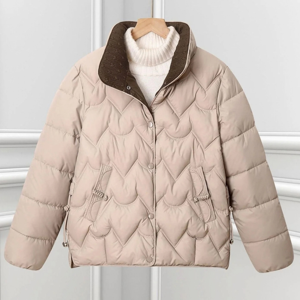 Bora | Damen Kurze Steppjacke mit Stehkragen