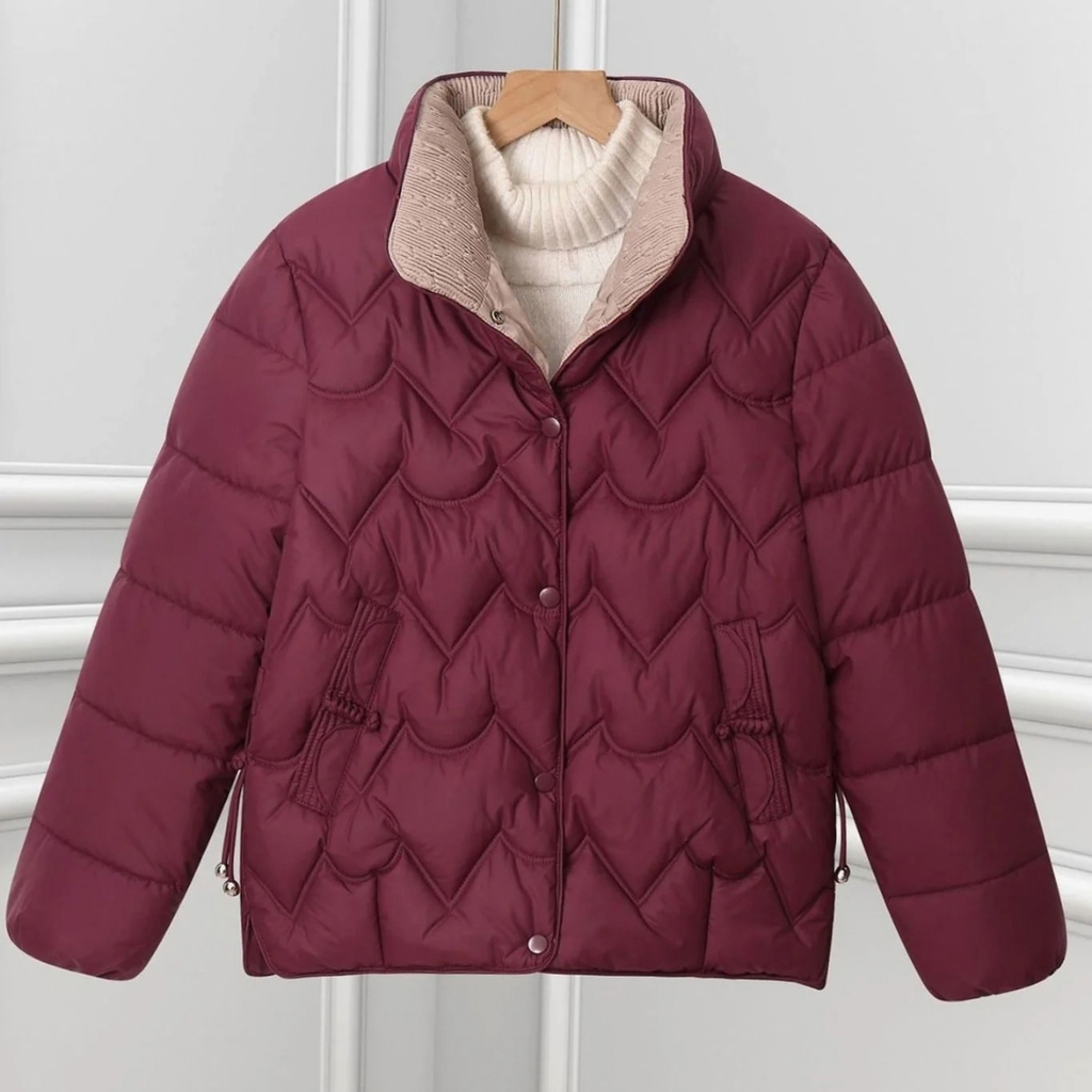 Bora | Damen Kurze Steppjacke mit Stehkragen