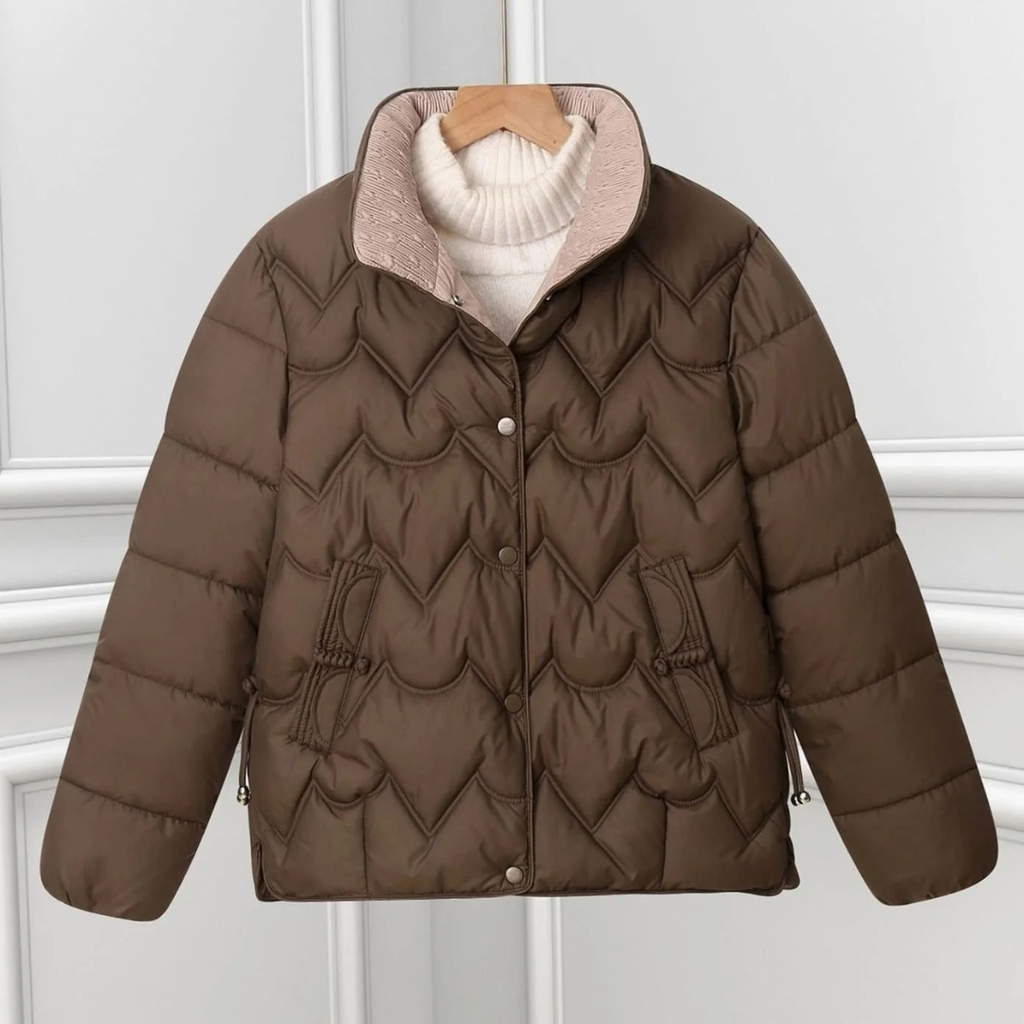 Bora | Damen Kurze Steppjacke mit Stehkragen