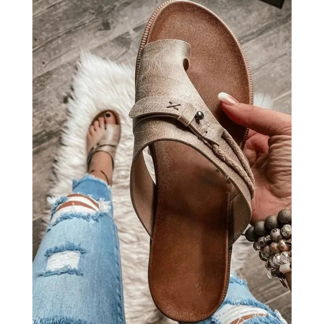 Brunhilde | Damen Bequeme Orthopädische Sandalen