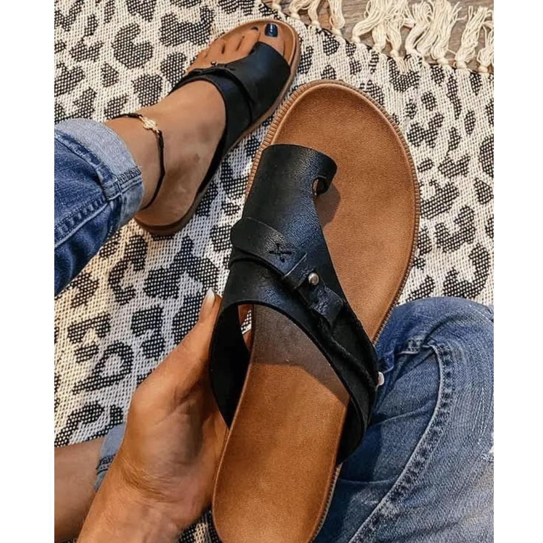 Brunhilde | Damen Bequeme Orthopädische Sandalen