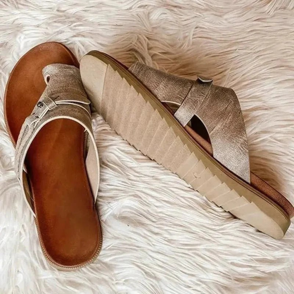Brunhilde | Damen Bequeme Orthopädische Sandalen