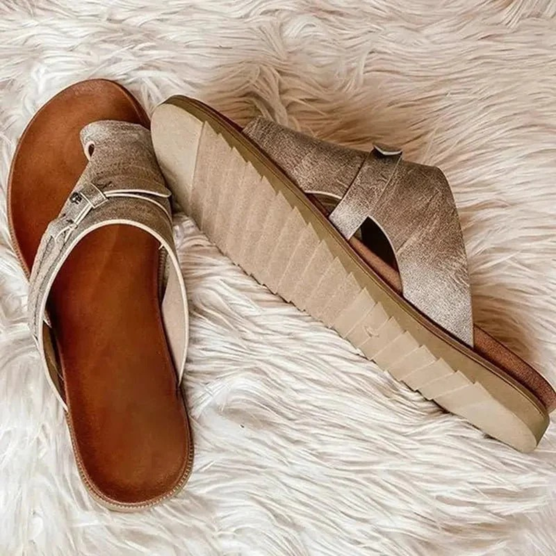 Brunhilde | Damen Bequeme Orthopädische Sandalen