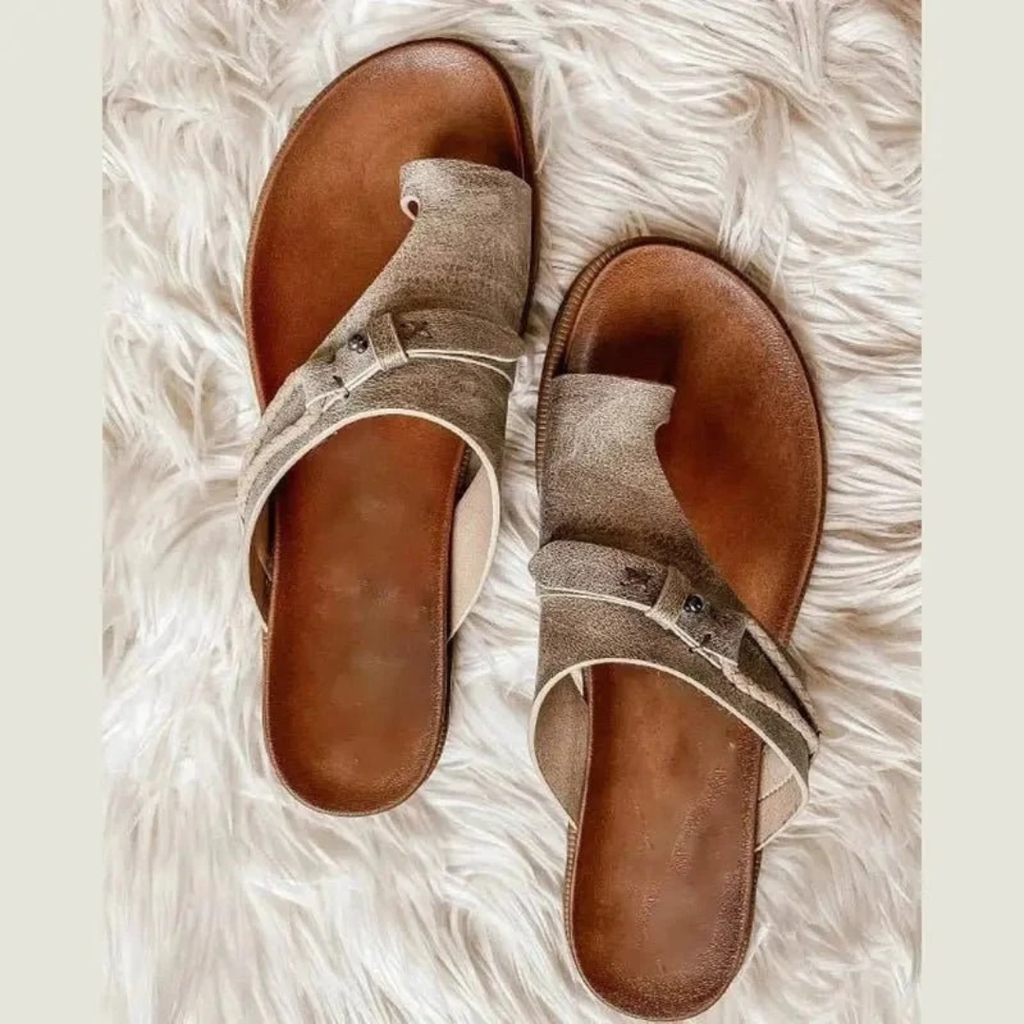 Brunhilde | Damen Bequeme Orthopädische Sandalen