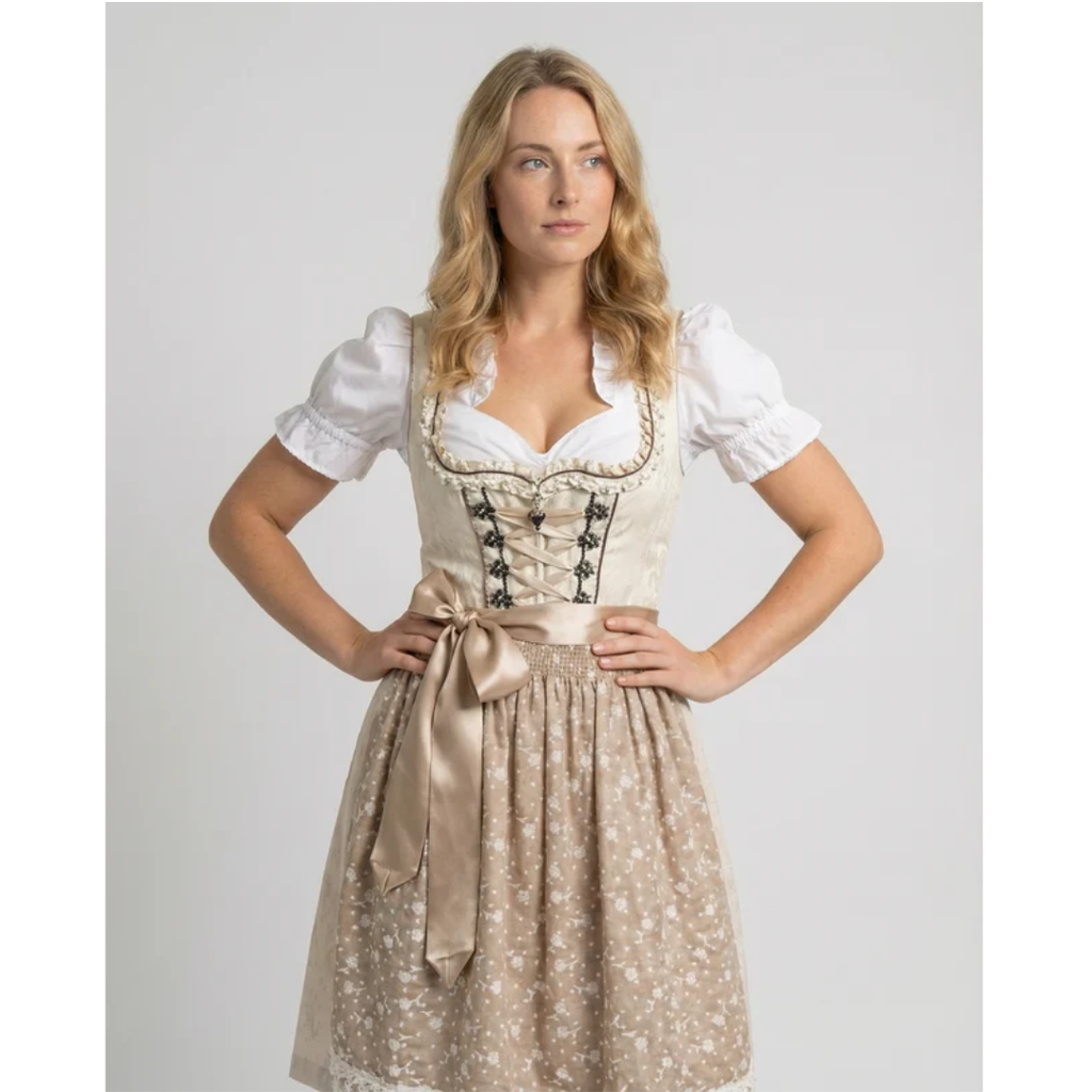 Brunhilde | Klassische Oktoberfest Dirndl mit Schürze