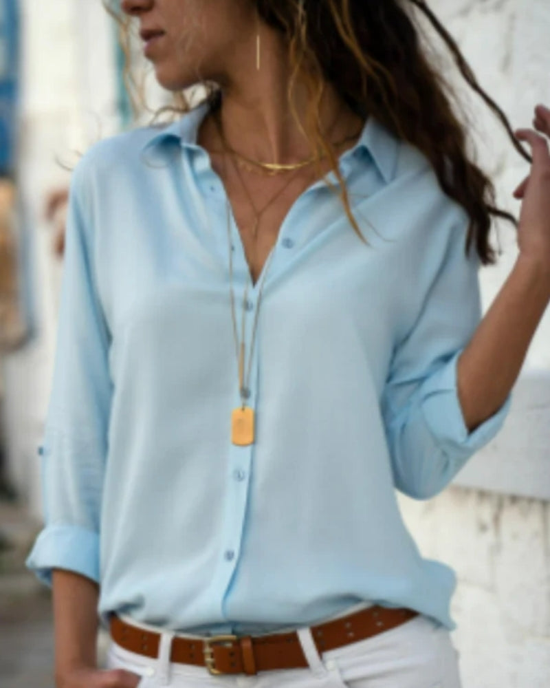 Business Damen klassische Bluse | Langarm