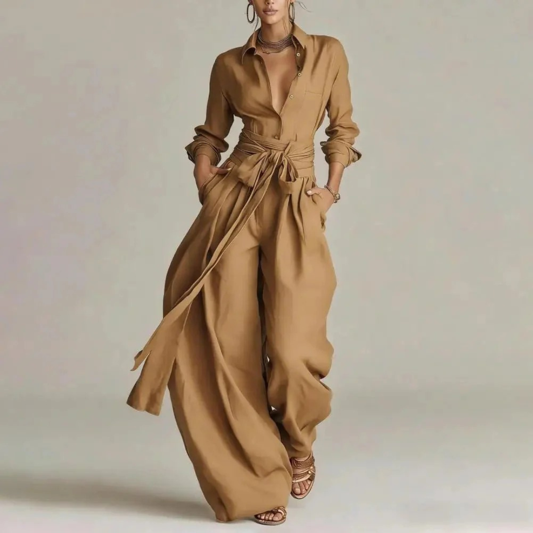 Camilla | Damen Modern Zweiteiler Jumpsuit Set