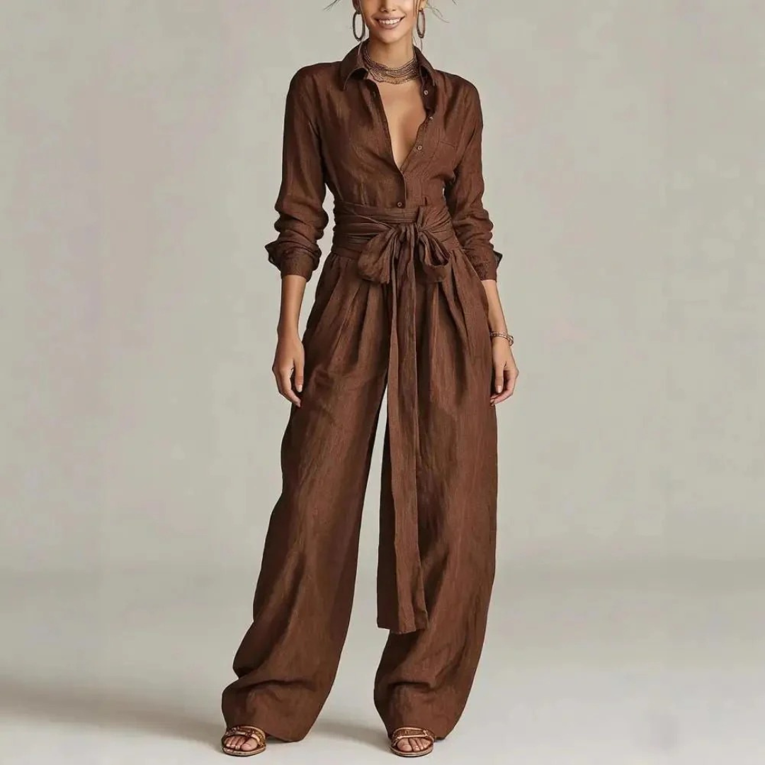 Camilla | Damen Modern Zweiteiler Jumpsuit Set