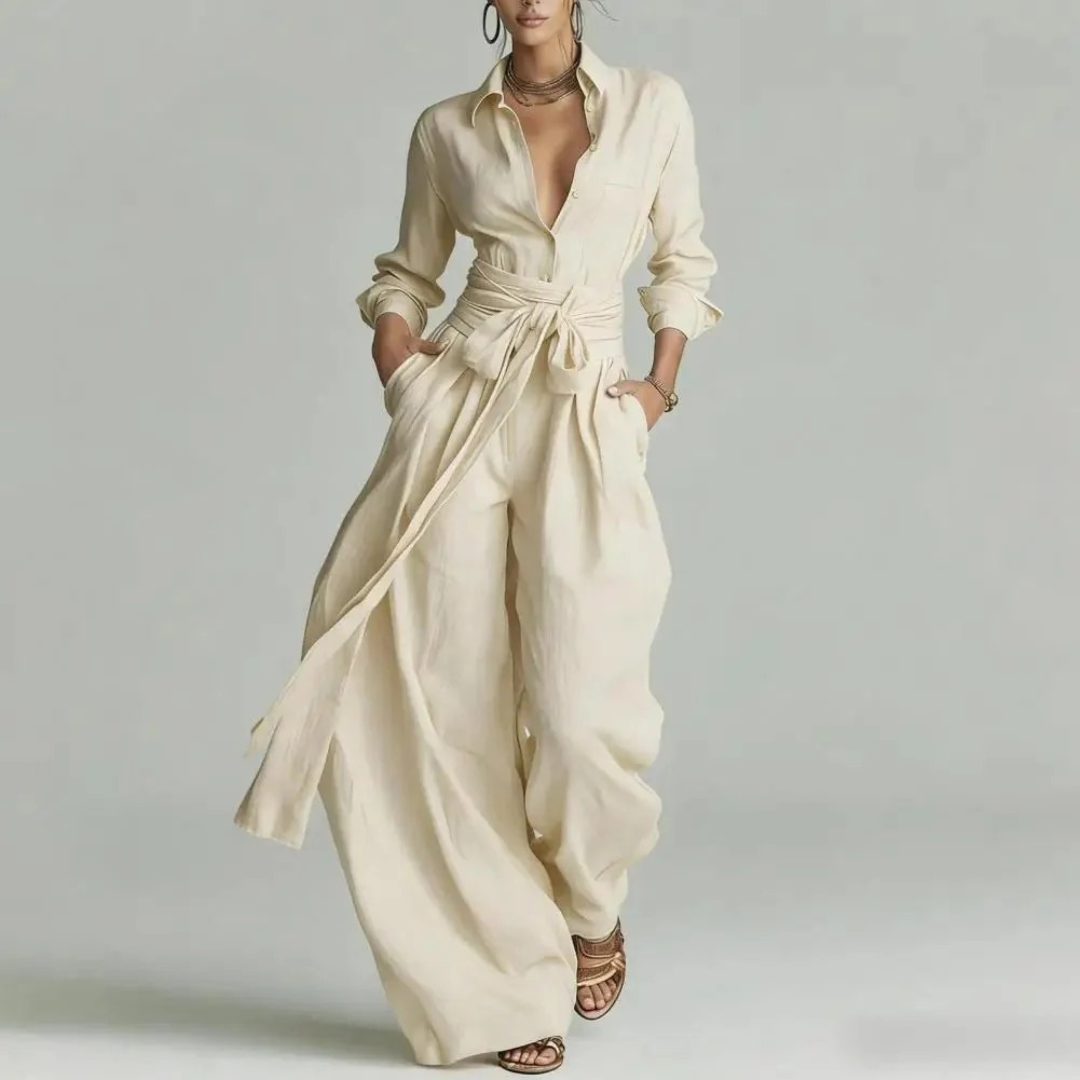 Camilla | Damen Modern Zweiteiler Jumpsuit Set