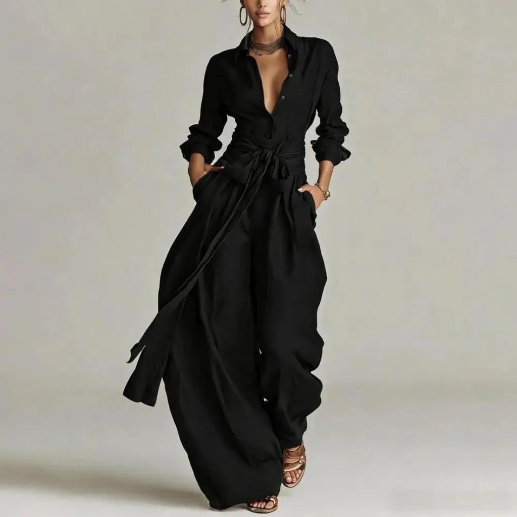 Camilla | Damen Modern Zweiteiler Jumpsuit Set